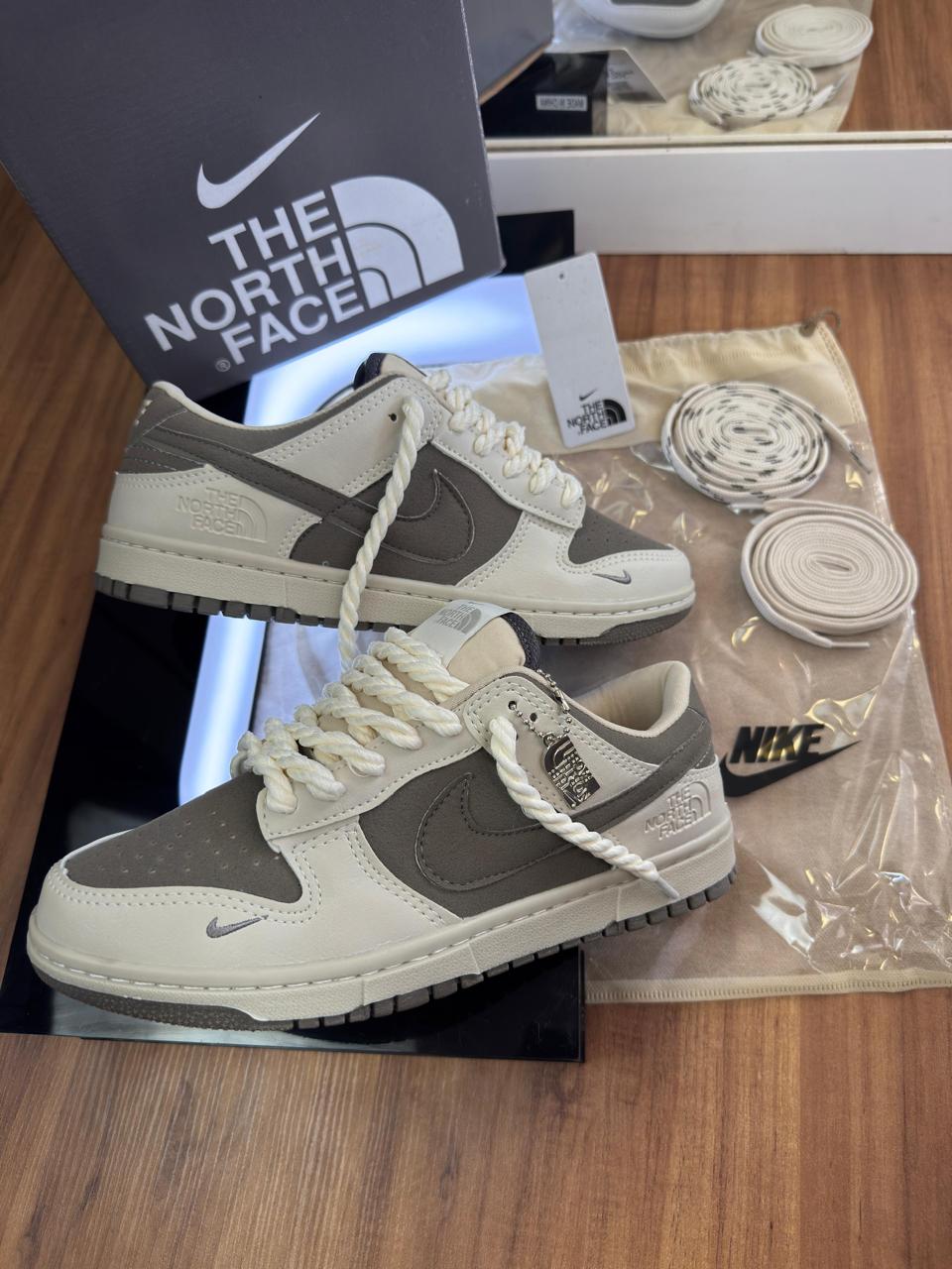 Nike Dunk Low North Face "Sand and Grey"